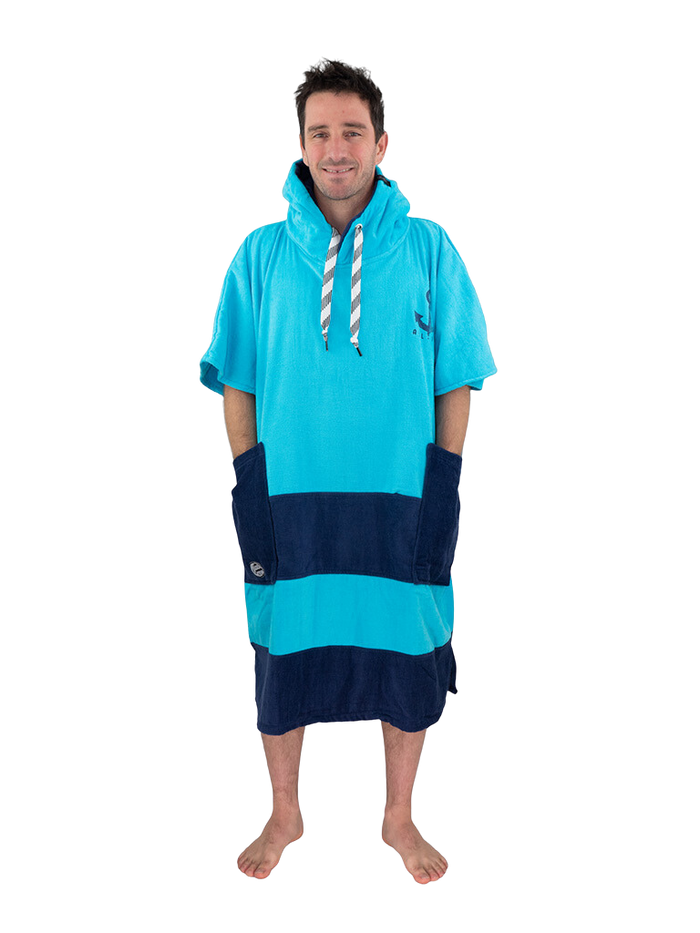 All-In Changing Poncho Men Turquoise XL