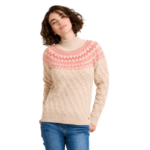 Brakeburn Retro Cable Mix Knitted Jumper