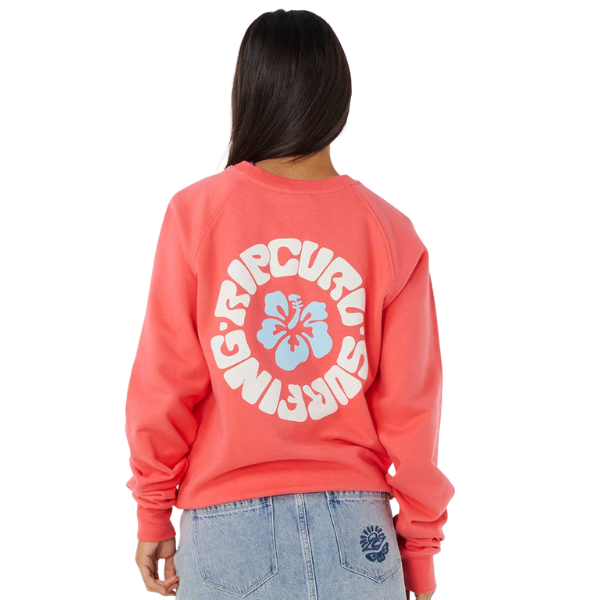 Rip Curl Luxe Surf Raglan Relaxed Crew Fleece