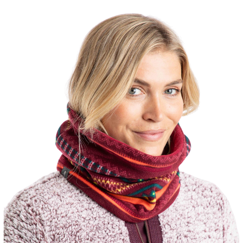 Weird Fish Camira Printed Reversible Fleece Snood