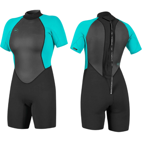 O'Neill Reactor 2/2 Women's Shortie Wetsuit Aqua