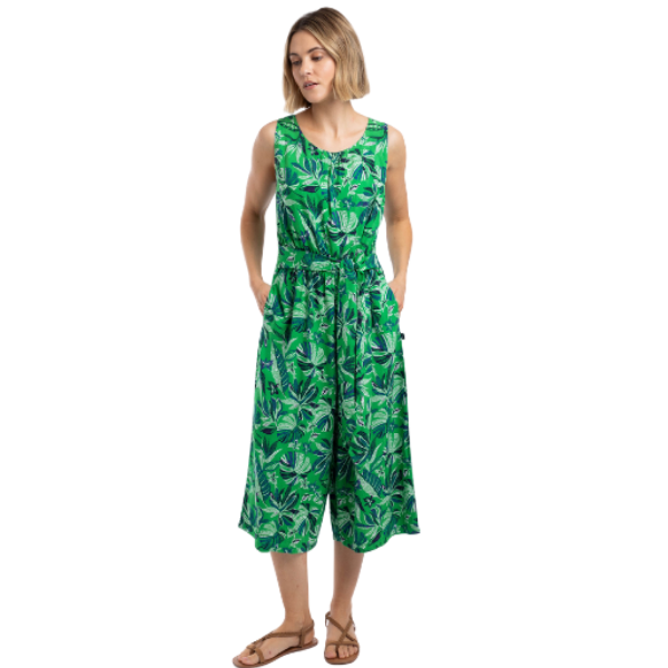 Weird Fish Nalani Printed Viscose Jumpsuit
