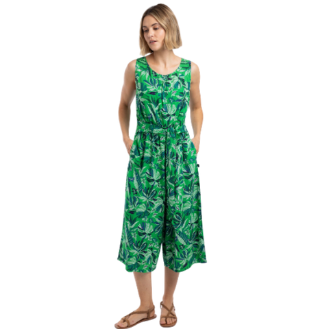 Weird Fish Nalani Printed Viscose Jumpsuit