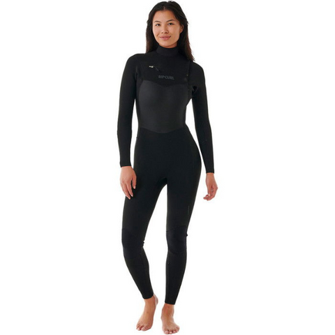 Rip Curl Women's Dawn Patrol  5/3 Chest Zip Black