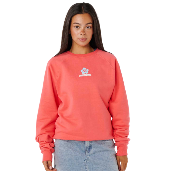 Rip Curl Luxe Surf Raglan Relaxed Crew Fleece