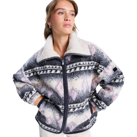 Roxy Feels Like Winter - Oversized Sherpa Zip Jacket