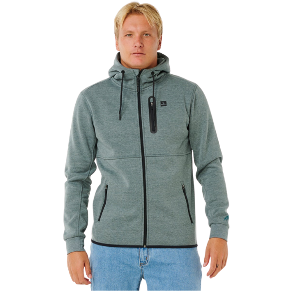 Rip Curl Anti Series Departed Bonded DWR Zip Through