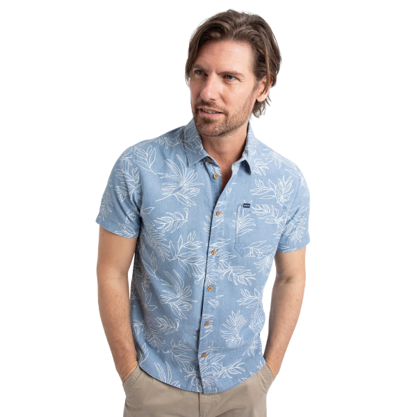 Weird Fish Russell Chambray Short Sleeve Shirt