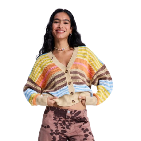 Roxy Cosmic Coast Stripe Cardigan
