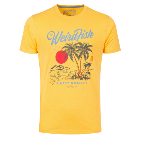 Weird Fish Palm Island Organic Cotton Graphic Tee