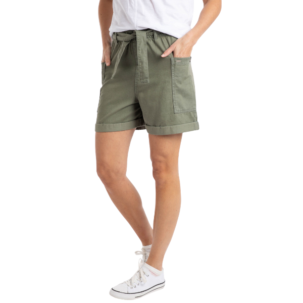 Weird Fish Cynthia Cotton Twill Shorts
