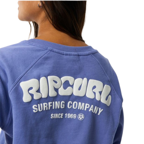 Rip Curl Surf Puff Raglan Relaxed Crew