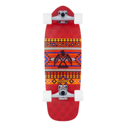 D Street Ocean Pintail Red Surfskate 29 Inches