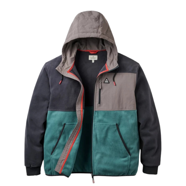 Passenger Woodland Full Zip Hooded Recycled Polar Fleece