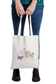 Weird Fish Perro Graphic Tote Bag