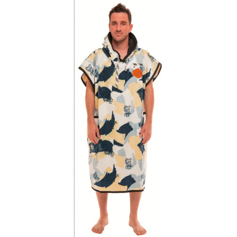 All-In Changing V Poncho Camo Navy