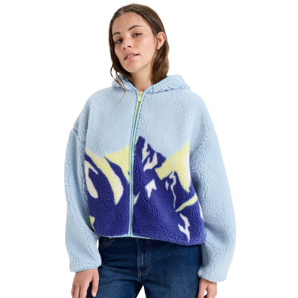 Roxy Chloe Kim Print Polar - Polar Fleece Full Zip Hoodie