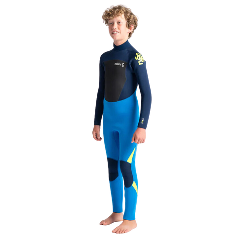 C-Skins Legend 5/4/3 Junior Back Zip Cyan/Slate/Multi