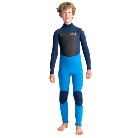 C-Skins Legend 5/4/3 Junior Back Zip Cyan/Slate/Multi