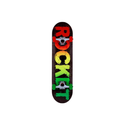 Rocket Rasta Fade Complete Skateboard