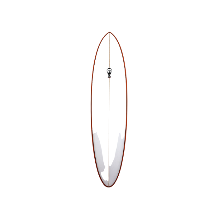 Mark Phipps One Bad Egg surfboard 7ft 0 FCS II - Orange Rail