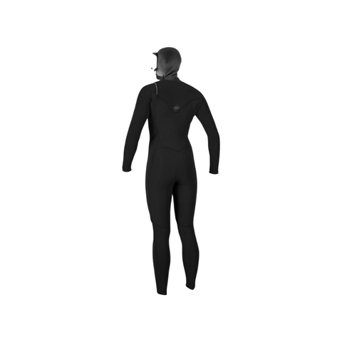 O'Neill Womens Hyperfreak 5/4+ Chest Zip Hooded Full Wetsuit