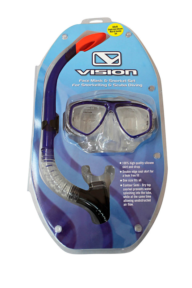 Vision Mask & Snorkel Set Adult